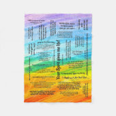 Healing Scripts Bijbel Verse Fleece Blanket (Voorkant)