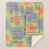 Healing Scriptures Blanket - met meerdere kleuren Sherpa Deken (Voorkant)