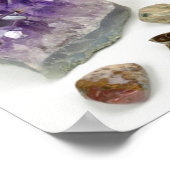 Healing stenen, ametyst,kwarts,opal,tourmaline poster (Hoek)