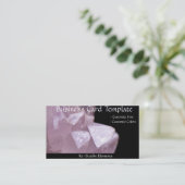 Healing Stones Energy Roos Quartz Visitekaartje (Staand voorkant)