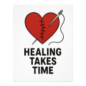 Healing Takes Time Mental Health Support Foto Afdruk (Voorkant)