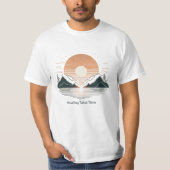 Healing Takes Time" Minimalist T-Shirt | Lake & Mo (Devant)