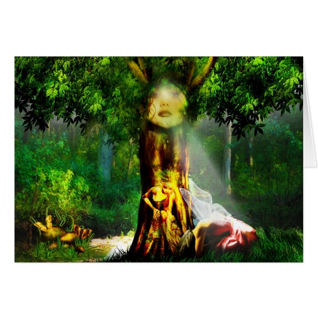 Healing Tree Card (Voorkant Horizontaal)