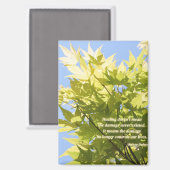 Healing Tree, inspirerend quote - Magneet (Voorkant / Achterkant)