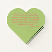Healing Verse Plain Heart Notitieboek (Achterkant)