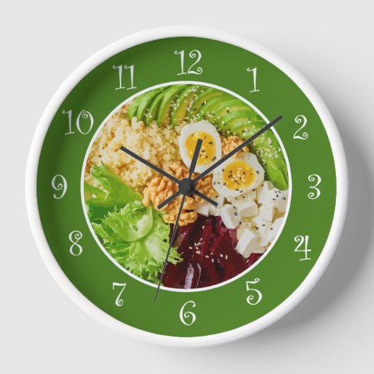 Healish Food Theme Kitchen Wall Clocks (Voorkant)