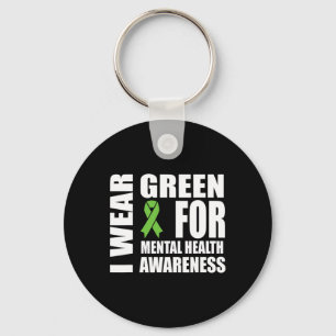Health Awareness Green Ribbon Ondersteuning Sleutelhanger