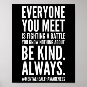 Health Awareness Maand Einde van het Stigma Positi Poster