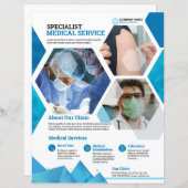 Health Care Clinic Service Flyer (Voorkant / Achterkant)