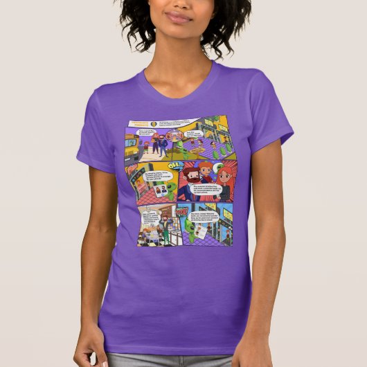 Health Check AI Comics Woman T-Shirt (Devant)