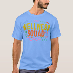 Health Coach Wellness Squad Rainbow Fitness Gym Cr T-shirt