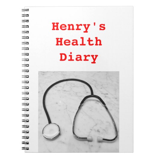Health Diary 4Henry Notitieboek (Voorkant)
