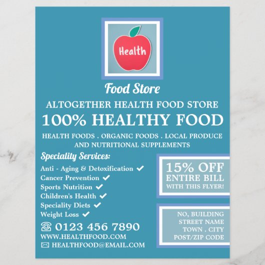 Health Food Store Flyer (Voorkant)