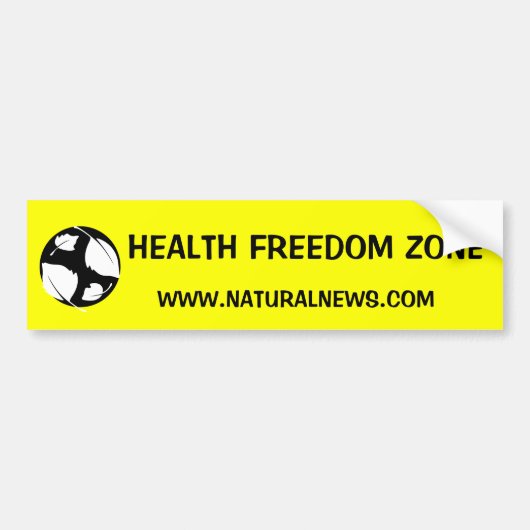 Health Freedom Zone Sticker (Voorkant)