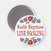Health Happiness Line Dancing Magneet (Voorkant / Achterkant)