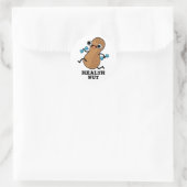 Health Nut Funny Exercise Peanut Pun Ronde Sticker (Tas)