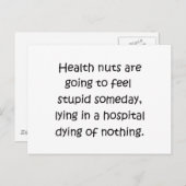 Health Nuts Briefkaart (Voorkant / Achterkant)