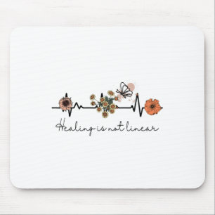 Health Quote Healing is niet lineair Muismat