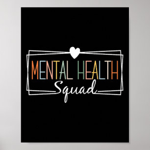 Health Squad Hersenziekte Geestelijk gezondheidsbe Poster