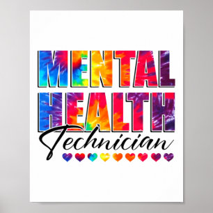 Health Technician Appreciation Day Tie Dye Women W Poster