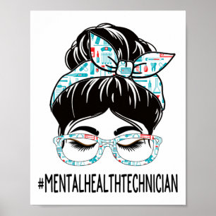 Health Technician Week Waardering Vrouwen Messy Bu Poster