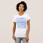 Health Text T-Shirt Multi Language - Vos Couleurs (Devant entier)