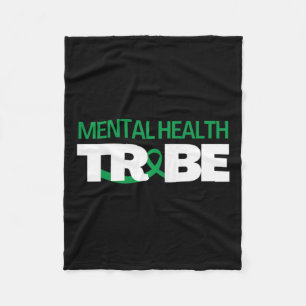 Health Tribe Geestelijke Gezondheid Bewustzijn Fleece Deken