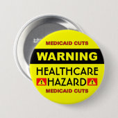 Healthcare Hazard™ Button (Voorkant /achterkant)