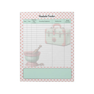  Healthcare Headache Tracker Notitieblok