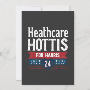 HealthCare Hotties voor Harris 24 Kamala Walz Nurs Kaart