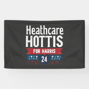HealthCare Hotties voor Harris 24 Kamala Walz Nurs Spandoek