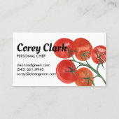 Healthy Chef Nutritionist Tomaten Waterverf Kortingskaartje (Achterkant)