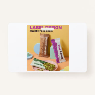 Healthy food Snack A beautiful logo design on the  Badge