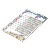 Healthy Habits Tracker Custom Notitieblok (Schuin)