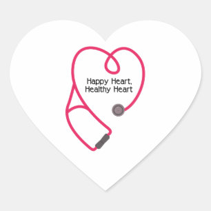 Healthy Heart Hart Sticker
