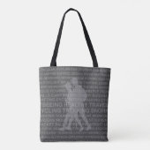 Healthy Trekking Charcoal Gray Beach Bag Draagtas (Achterkant)