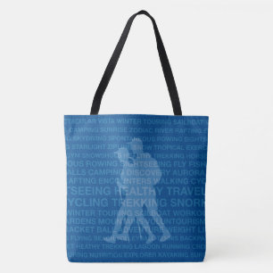 Healthy Trekking Royal Blue Wordbeach tas