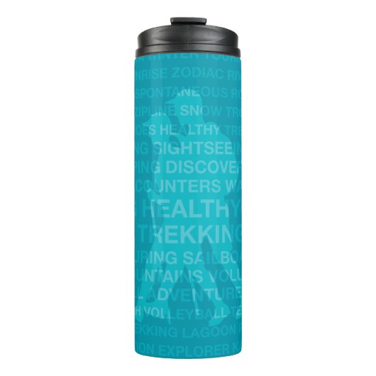 Healthy Trekking Turquoise Travel Thermosbeker (Voorkant)