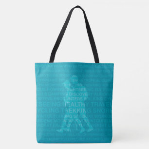 Healthy Trekking Turquoise Wordbek Bag Draagtas