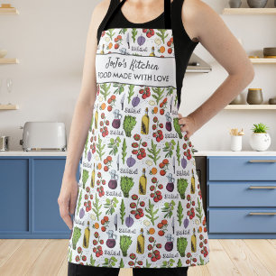 Healthy Vegetables Salad Custom Name's Kitchen Schort