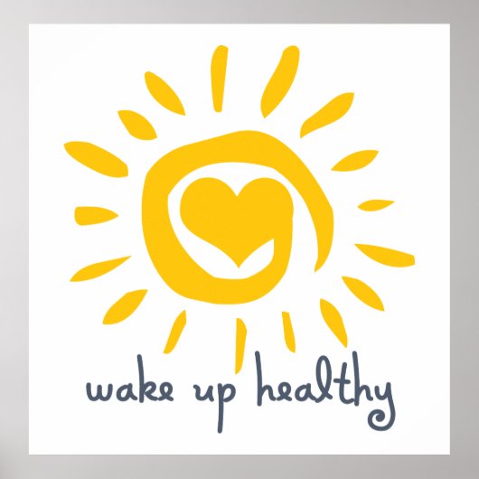 Healthy wakker worden poster (Voorkant)