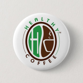 HealthyCoffee-logo Ronde Button 5,7 Cm