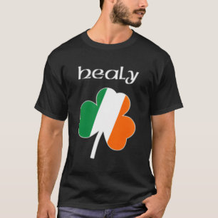 Healy Irish Achternaam Ierland Vlag Shamrock Surna T-shirt