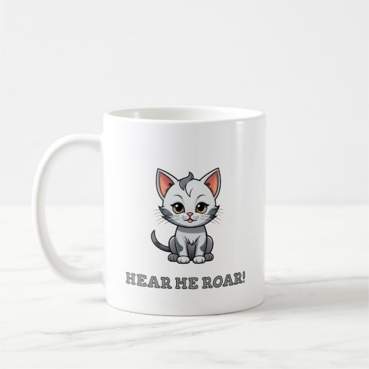 Hear Me Roar t-shirt Koffiemok (Links)