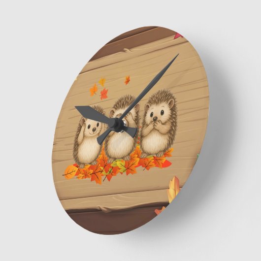 hear, see and speak no evil Hedgehogs leafs Ronde Klok (Hoek)