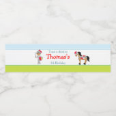 Hear Ye Afro-Amerikaanse Schattigee Ridder Waterfles Etiket (Enkel label)