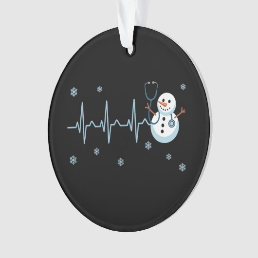 Hearbeat Nurse Snowman Noël (devant)