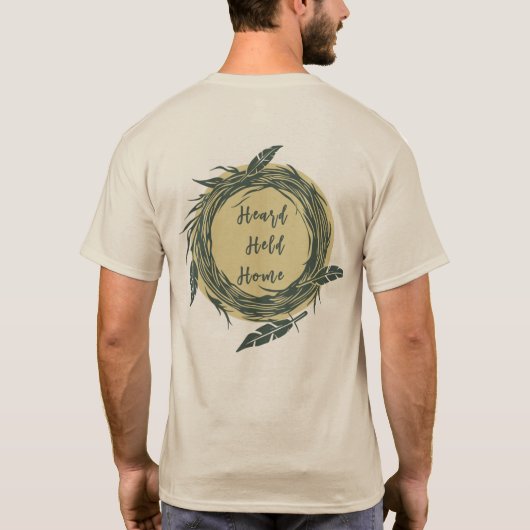 Heard hield zich thuis t-shirt (Achterkant)