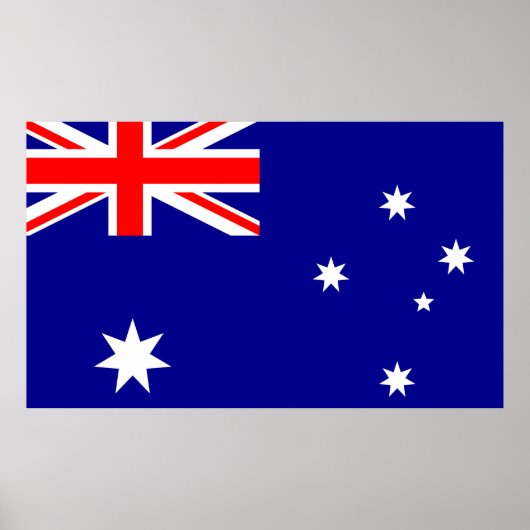 Heard Island and McDonald Islands flag Poster (Voorkant)