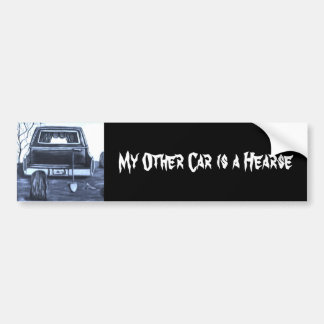 Hearse bumper sticker